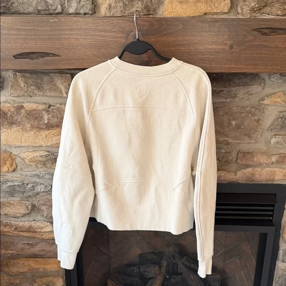 lululemon athletica Off-White Embroidered Logo Crew Sweatshirt - Picture 5 of 5